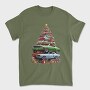 Christmas Tree Muscle Madness Cars, Tricou Barbati (Unisex)