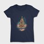 Christmas Tree Watercolor, Tricou Femei