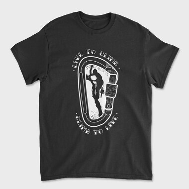 Climb to Live, Tricou Barbati (Unisex)