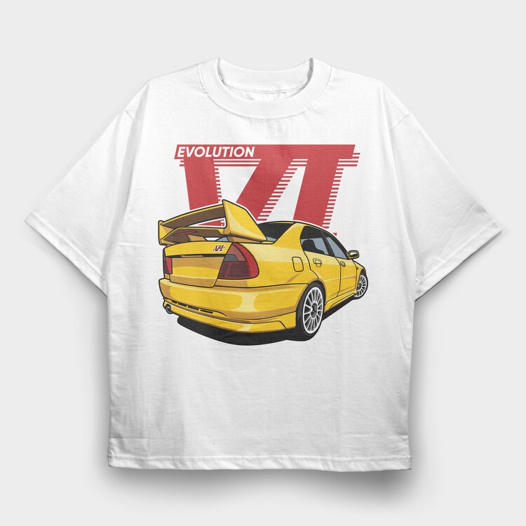 Evol 6, Tricou Oversize Barbati (Unisex)