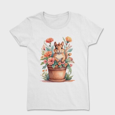 Cottagecore Watercolor Squirrel, Tricou Femei