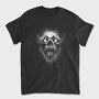 Creepy Skull Light Monochrome, Tricou Barbati (Unisex)