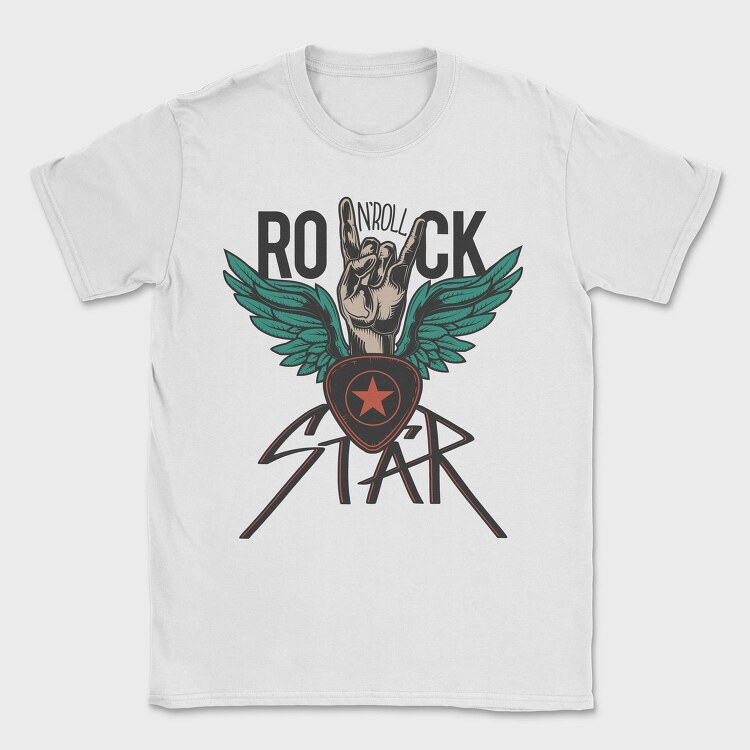 Rockstar Wings, Tricou Barbati (Unisex)
