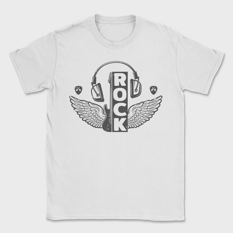 Rock Wings Guitar Pick, Tricou Barbati (Unisex)