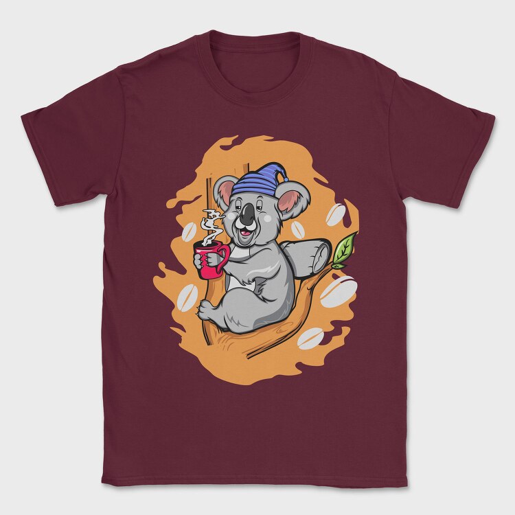 Koala Coffee Break, Tricou Barbati (Unisex)