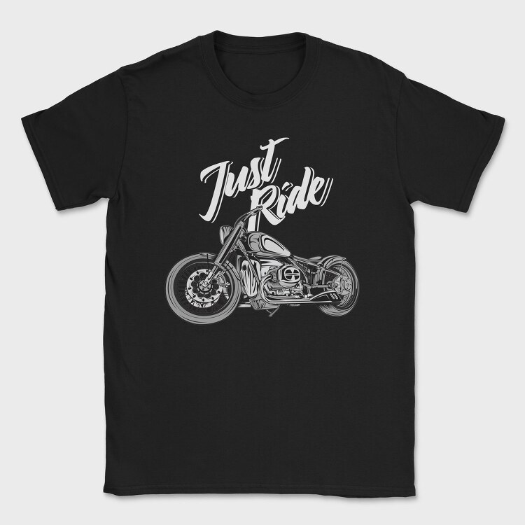 Just Ride Chopper, Tricou Barbati (Unisex)