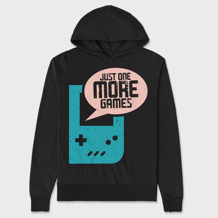 Just One More Game, Hanorac Oversize Barbati (Unisex)