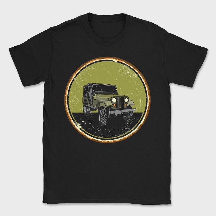 Jeep Adventure Emblem, Tricou Barbati (Unisex)