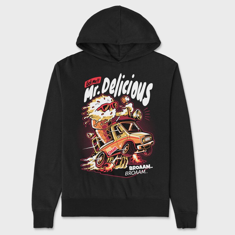 Ice Cream Truck Bro, Hanorac Oversize Barbati (Unisex)