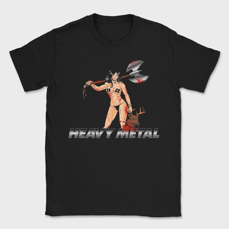 Heavy Metal Huntress, Tricou Barbati (Unisex)