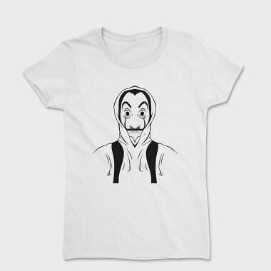 Money Heist Mask Hoodie, Tricou Femei