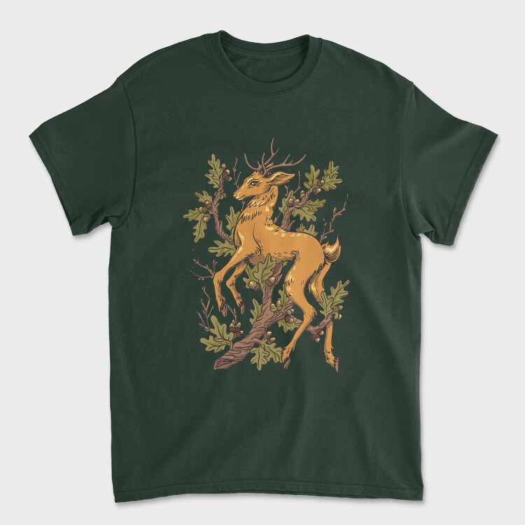 Deer Oak, Tricou Barbati (Unisex)