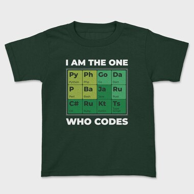 Developer Periodic Table, Tricou Copii