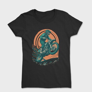 Biker Jumping Motocross Motorcycle, Tricou Femei