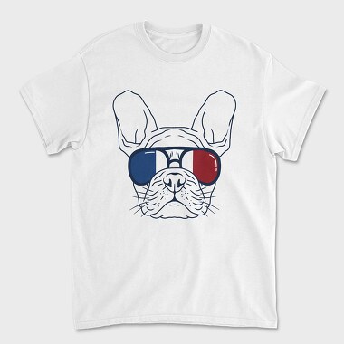 Frenchie Dog, Tricou Barbati (Unisex)