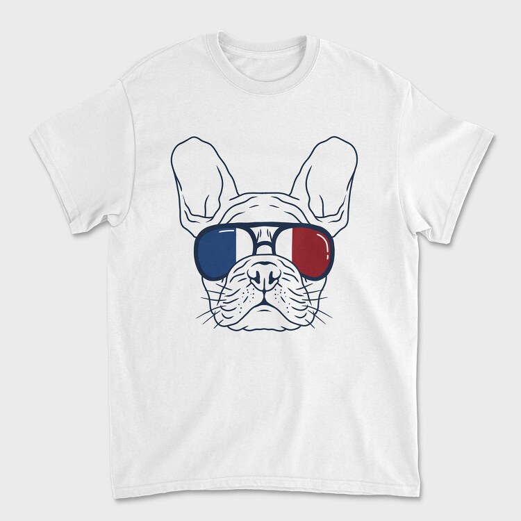 Frenchie Dog, Tricou Barbati (Unisex)