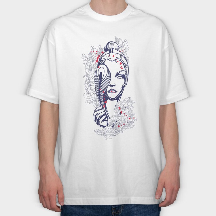 Bloodflower, Tricou Oversize Barbati (Unisex)