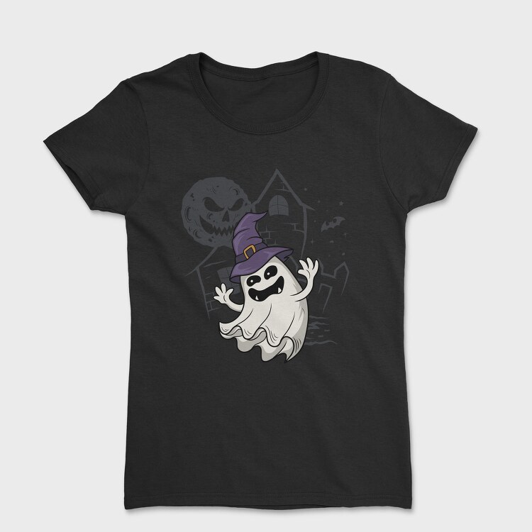 Halloween Ghostly Witch, Tricou Femei