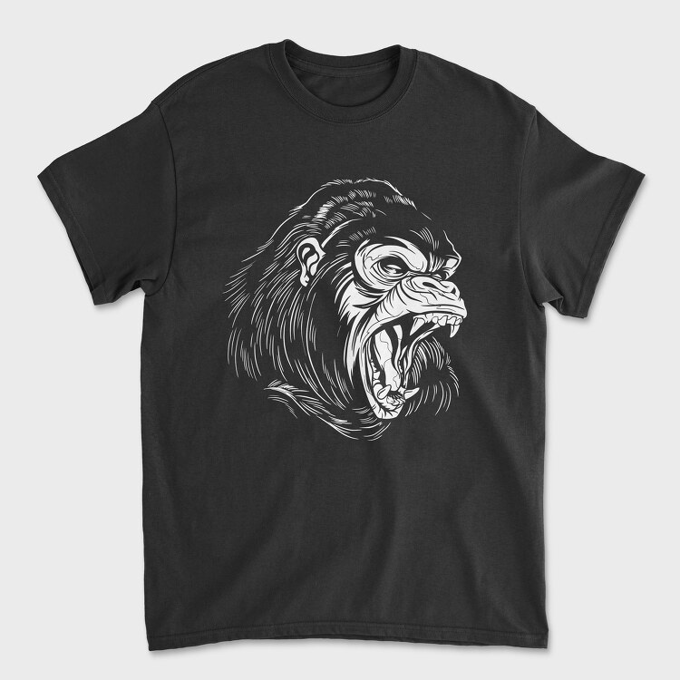 Gorilla Monochrome, Tricou Barbati (Unisex)