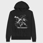Motocross Rider Kicking Up Dirt Mx Life, Hanorac Oversize Barbati (Unisex)