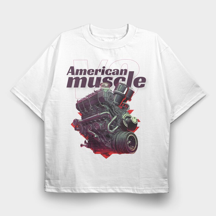 Engine Anime, Tricou Oversize Barbati (Unisex)
