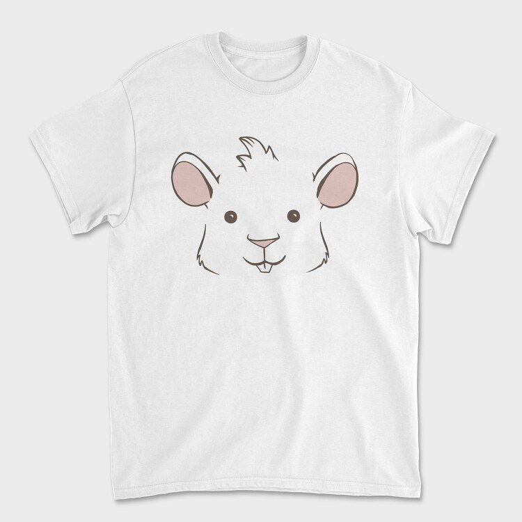 Guinea Pig Face, Tricou Barbati (Unisex)