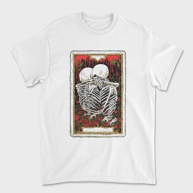 Hug Skeleton Card, Tricou Barbati (Unisex)
