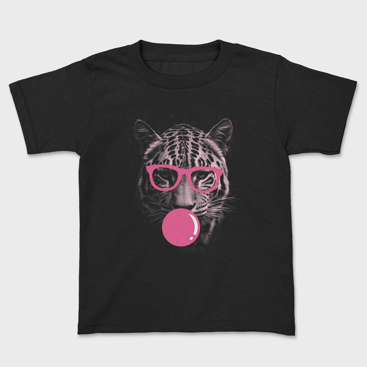 Jaguar Bubblegum Monochrome, Tricou Copii