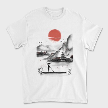 Japanese Landscape, Tricou Barbati (Unisex)