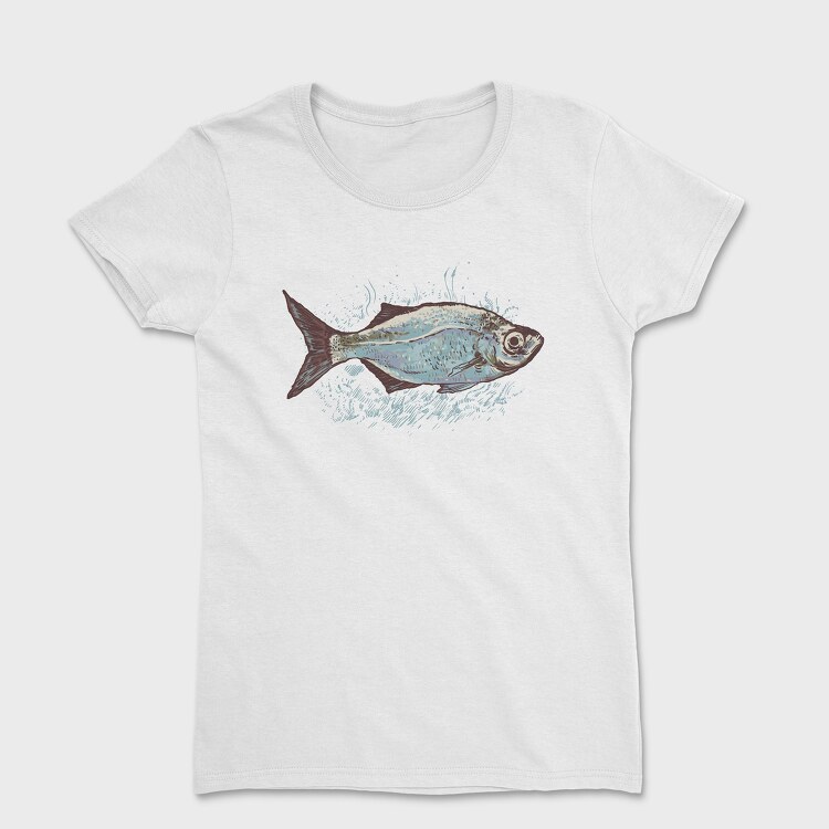 Fish Drawing, Tricou Femei
