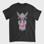 Llama Monochrome Bubblegum, Tricou Barbati (Unisex)