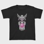 Llama Monochrome Bubblegum, Tricou Copii