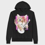 Cat Guitar Dreams, Hanorac Oversize Barbati (Unisex)