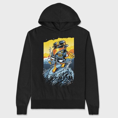 Best Surfer Surfboard, Hanorac Oversize Barbati (Unisex)