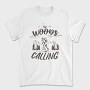 The Woods Are Calling Monochrome, Tricou Barbati (Unisex)