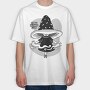 Fungi Cartoon Wizard Club, Tricou Oversize Barbati (Unisex)