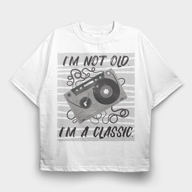 Im A Classic Cassette, Tricou Oversize Barbati (Unisex)