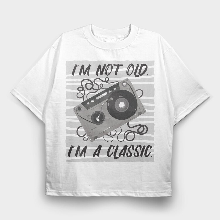 Im A Classic Cassette, Tricou Oversize Barbati (Unisex)
