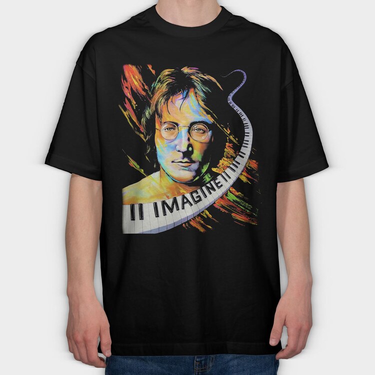 John Lennon, Tricou Oversize Barbati (Unisex)