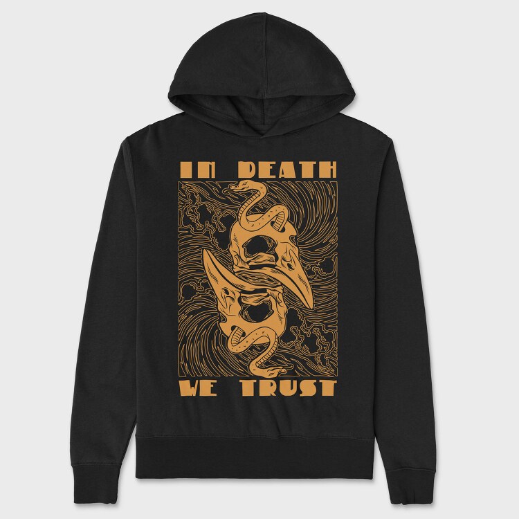 In Death We Trust, Hanorac Oversize Barbati (Unisex)