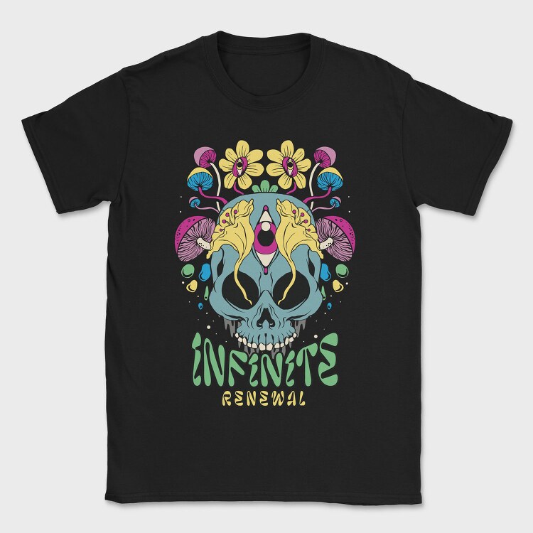 Infinite Renewal Psychedelic, Tricou Barbati (Unisex)