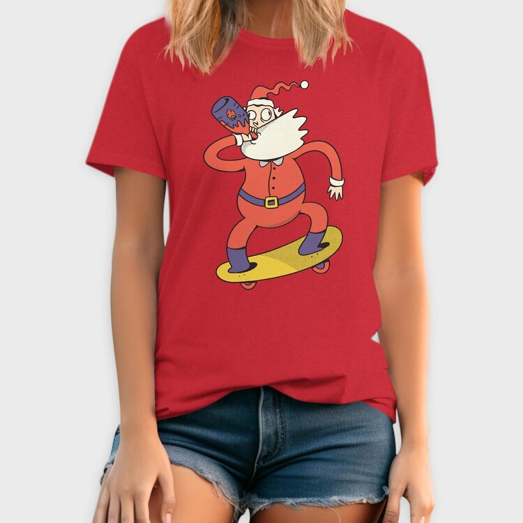 Skating Santa Juice, Tricou Barbati (Unisex)