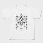 Inner Lotus Flower Monochrome Tote, Tricou Copii