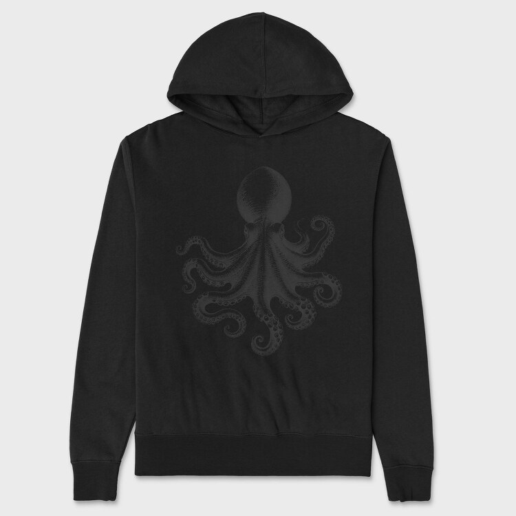Intricate Octopus, Hanorac Oversize Barbati (Unisex)