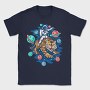 Astronaut Tiger Space, Tricou Barbati (Unisex)