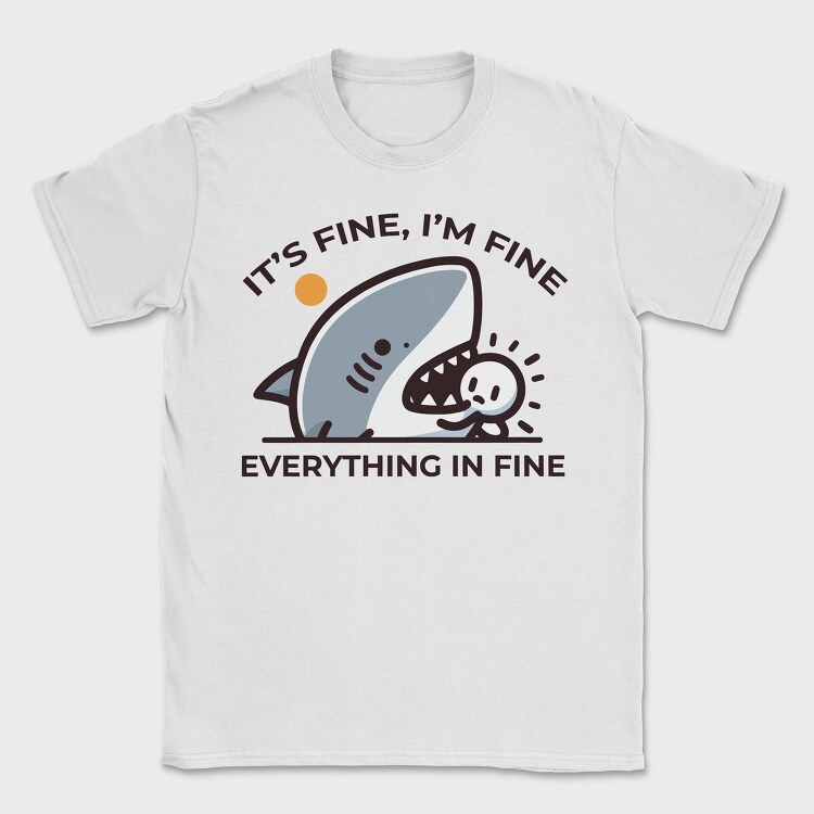 Its Fine Shark, Tricou Barbati (Unisex)