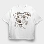 Jack Russell Terrier, Tricou Oversize Barbati (Unisex)