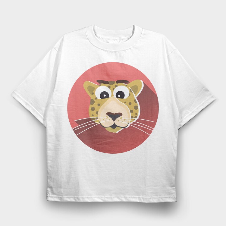 Jaguar Grin, Tricou Oversize Barbati (Unisex)