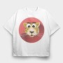 Jaguar Grin, Tricou Oversize Barbati (Unisex)