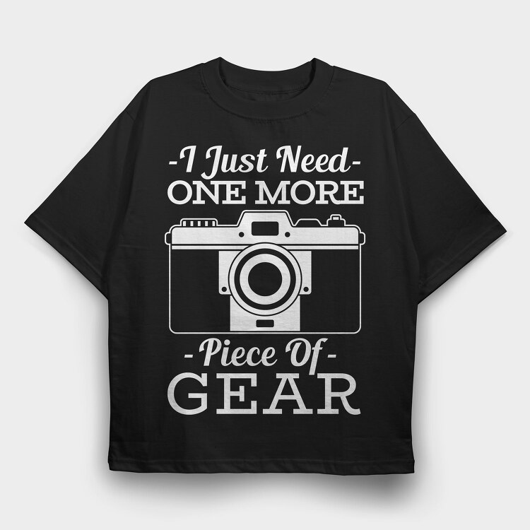 Camera Gear Photographer, Tricou Oversize Barbati (Unisex)